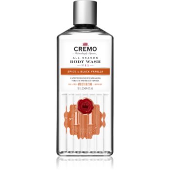 Cremo Spice & Black Vanilla Body Wash gel de duș pentru barbati - imagine 2
